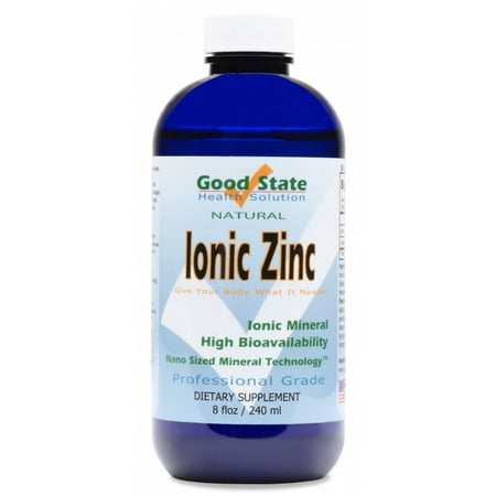 Good State Liquid Ionic Minerals - Zinc - (96 servings at 18mg each) (8 fl