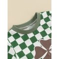 thumbnail image 6 of Musuos Infant Baby Irish Day Outfit 6 12 18 24M 3T Clover Print Short Sleeve T-Shirt and Casual Pants Summer 2 Piece Set for Toddler, 6 of 10