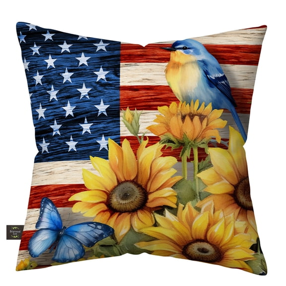 Briarwood Lane Summer Indoor/Outdoor Pillow 17x17 American Country For Summer Pillow