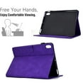 thumbnail image 4 of Dteck Case for ipad 9.7 inch 5th/6th Generation 2017/2018, Protective Leather Case for ipad 9.7 Air 1/2 Gen, Embossed Stand with Multiple Viewing Angles Stand PU Leather Back Cover, Purple, 4 of 7
