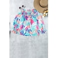 thumbnail image 4 of ABPHQTO Blusa de mujer con hombros descubiertos y estampado floral multicolor, 4 of 5