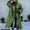 Green, variant on Baqcunre Womens Winter Coats 2023 New European And American Autumn Women's Long Sleeved Lapel Coat Printed Woolen Long Coat Fleece Jacket Womens Fall Fashion 2023 Black L