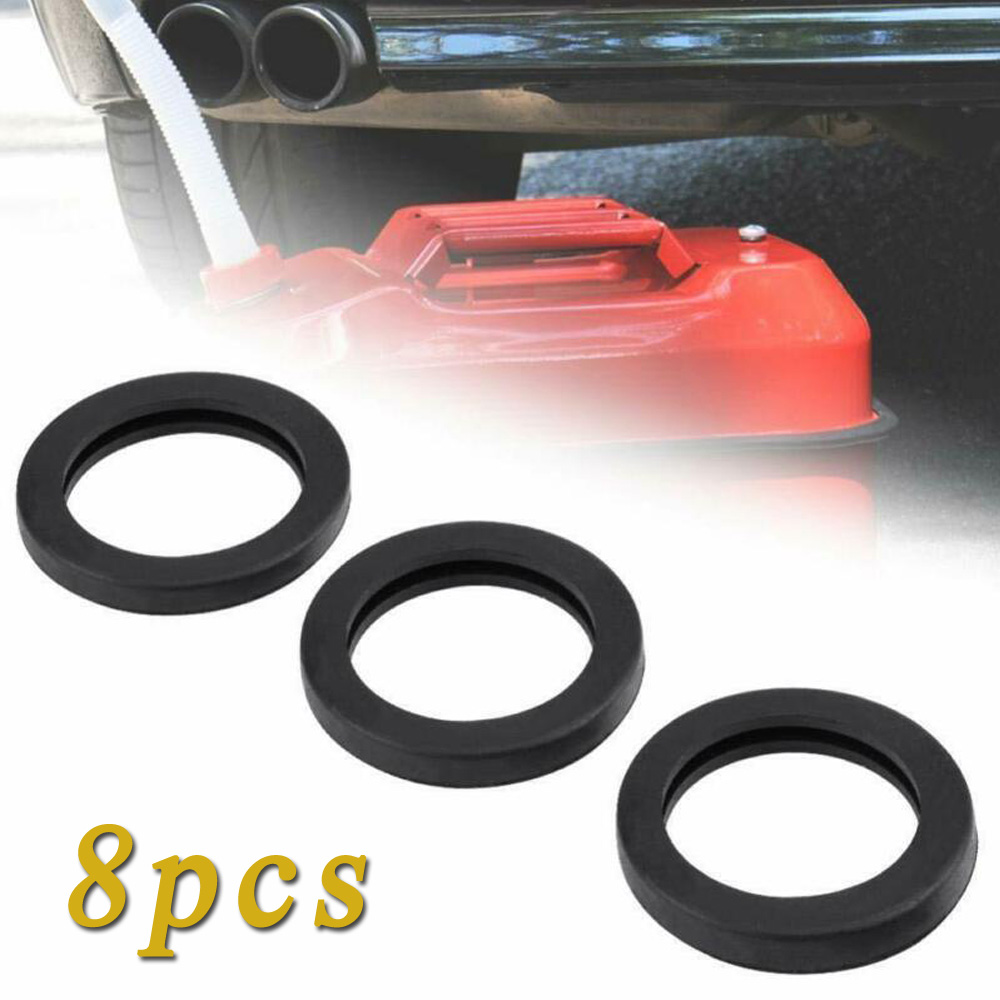8pcs Rubber Gasket Gas Can Spout Part Replacement Fuel Tank Nozzle For