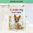 thumbnail image 5 of A Spoiled Dog Lives Here Flowers Spring Summer Garden Flag Alaskan Malmute Paws Home Decor Banner for Outside Yard 12.5 X 18 Inch Double Side, 5 of 6