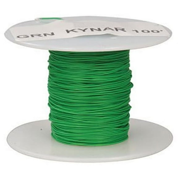 Wire Wrap Solid Kynar Wire 30 Gauge (Green, 100 feet)