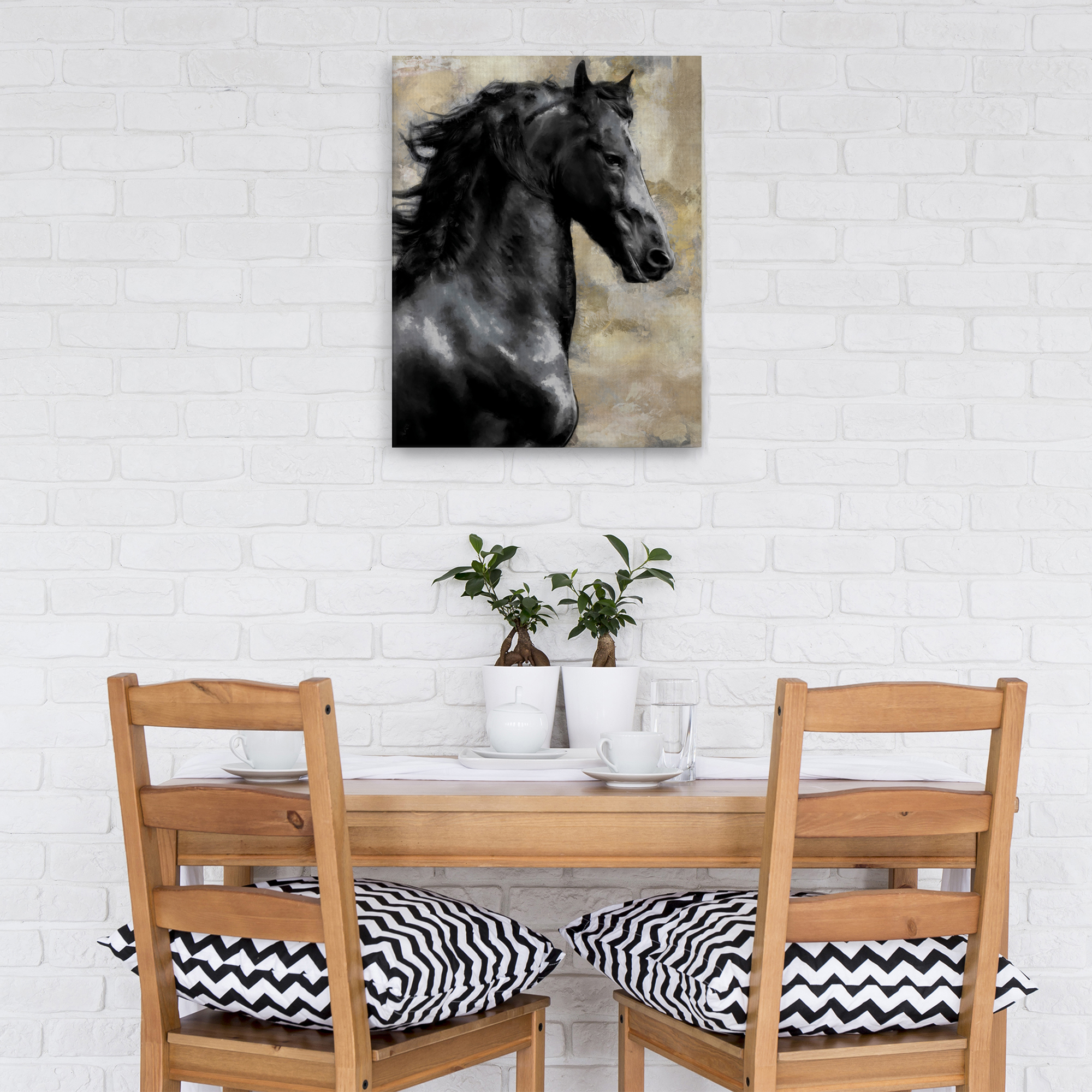 Bucephalus by Tania Bello Canvas Art Print
