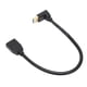 thumbnail image 3 of Cable Displayport macho a Displayport hembra compatible con 8K a 60 Hz y 4K a 144 Hz, 0,3 metros, codo de 90°, Displayport 1.4 para DVD, 3 of 12