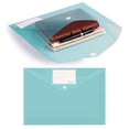 thumbnail image 1 of Ynlkorvg Plastic Envelopes 10 Pack A4 Letter Size Plastic File Folder With Label Pocket Plastic Envelopes With Snap Closure Plastic File Folders Plastic Envelopes For Documents, 1 of 9