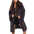 thumbnail image 2 of IROINNID Women's Winter Warm Mid-Long Coat Solid Color Front Open Overcoat Long Sleeve Outwear, Gray, 2 of 9