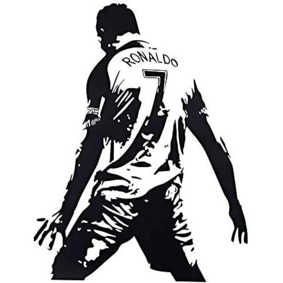 Cristiano Ronaldo Waterproof Removable Wall Sticker Bedroom Decoration DIY Poster Sticker 80*55 Cm