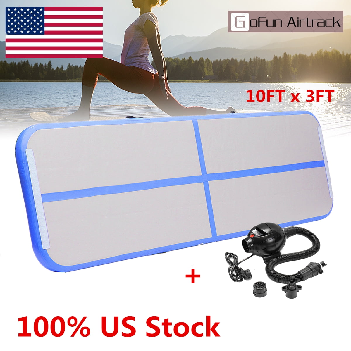 Clearance Inflatable Gymnastics Tumbling Mats Air Track Floor