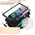 thumbnail image 3 of for Samsung Galaxy S24 Ultra case, with Stand Built-in Screen Protector Sturdy Military Armor Durable Full Body Heavy Duty Shockproof Metal Silicone PC case for Samsung Galaxy S24 Ultra, Black, 3 of 7