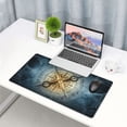 thumbnail image 4 of Kdxio Vintage Compass Print Large Gaming Mouse Pad,Non-Slip Base,Water Resist Keyboard Pad for Gamer,Office & Home,29.5 x 15.8 in, 4 of 6