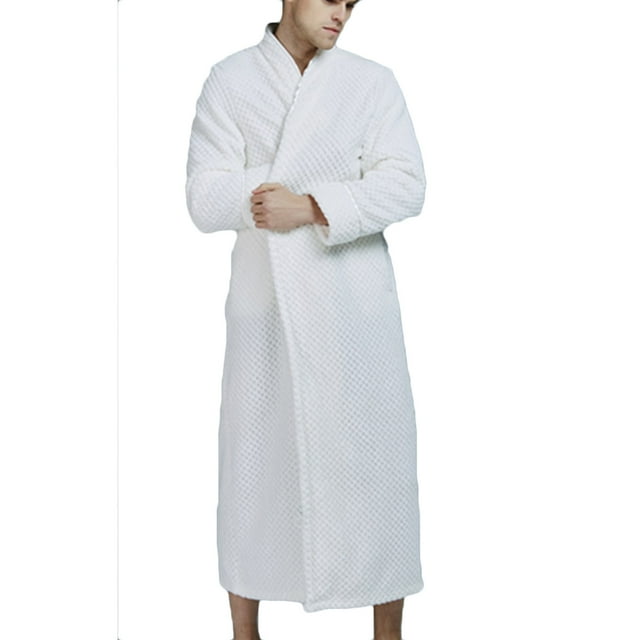 Gift TIMIFIS Mens Womens Robe Soft Plush Fleece Hooded Bathrobe, Full Length Long Warm Lounge Robe Spa Bath Robe with Hood pring/Summer