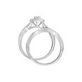 thumbnail image 2 of Keepsake 1/4 Carat T.W. Diamond Oval Halo 2-Piece Bridal Set, 2 of 7