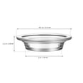 thumbnail image 6 of LITINKIMI 2Pcs 4.5" Replacement Oil Warmer Dish Wax Glass Aromatherapy Tray Candle Heating Bowl, Wax Warmer Replacement Tray Oil Warmer Tray, Wax Melting Tray Wax Tray for Lamp Wax Melting Heating, 6 of 6