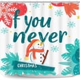 thumbnail image 1 of Whimsical Christmas Shower Curtain with Snowman & Festive Design, 1 of 4