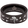 thumbnail image 5 of Pilates Style 2 Tungsten Carbide Ring, 5 of 9