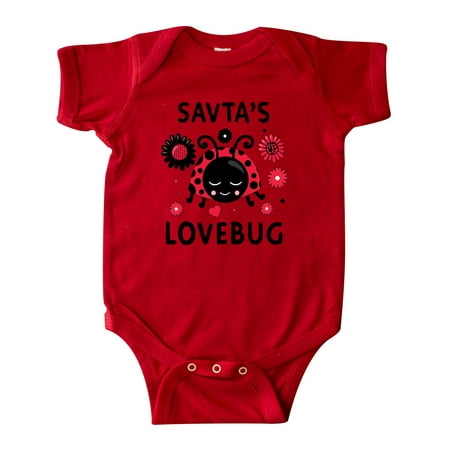 

Inktastic Valentine s Day Savta s Lovebug Gift Baby Boy or Baby Girl Bodysuit