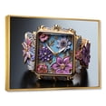 thumbnail image 2 of Designart "Whimsical Watches In Popart Garden" Pop Art Floater Framed Canvas Wall Art, 2 of 5