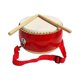 thumbnail image 4 of Tambor de cintura, instrumentos de percusión de tambores chinos con baquetas, duradero, Material de música rítmica de aprendizaje temprano para niños, tambor de cintura redonda Hugo Tambor de cintura, 4 of 10