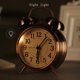 thumbnail image 4 of Reloj despertador de metal con doble campana, 4 pulgadas, vintage, pequeño, analógico, silencioso, for escritorio,, 4 of 7