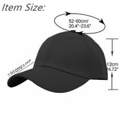Wholesale 12-Pack Plain Baseball Cap Adjustable Solid Blank Curved Sun Visor Ball Hat Black