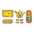 thumbnail image 3 of Juego de té pequeño para niña, juego de fiesta de té, juego de rol, juguete para juego de imitación, juego de tazas de tetera para niños de 3, 4, 5 y Amarillo, 3 of 8