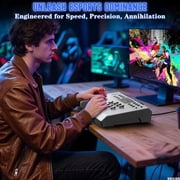 Bonadget Wired Arcade Stick Compatible with P5/P4/PC/Android, for PS5 Fight Stick with Programming Function, Turbo Function, 9.8FT Braided Cable Fight Stick and Wired Connection