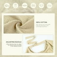 thumbnail image 6 of Nursing Cover for Baby Breastfeeding,Breathable Cover with Rigid Hoop for Mother Nursing Apron, Multi-use Adjustable Privacy Nursing Apron Cover,Include Two Baby Bibs,Milky White, 6 of 7