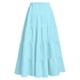 thumbnail image 5 of Vestido de Fiesta de Navidad de las Niñas de Verano Color Sólido Elástico de la Cintura Nudo Completo Falda Vestido Midi, Lindo Traje de Vacaciones, 5 of 8