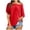 Red Shirts, variant on CAIVO Women's Summer Blouse Off Shoulder Shirts Casual Loose Short Sleeve Tunics Tops Holiday Solid Color Back To School Dailywear