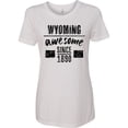 thumbnail image 3 of Inktastic Wyoming Awesome Since 1890 Women's T-Shirt, 3 of 5