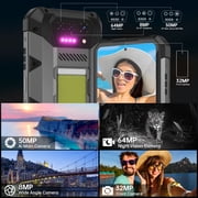 Unihertz Hike 8849 Smartphone Android 14,12GB 512G,23800mAh Battery-Black