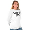 thumbnail image 4 of Funny Don't Carrot All Beet It Pun Plus Size Long Sleeve Graphic Tee Shirt Brisco Brands 3X, 4 of 5