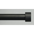 thumbnail image 2 of N Urbanest 5/8” and 1/2" Black Adjustable End Cap Curtain Rod Set, 48”- 84”, 2 of 2