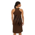 thumbnail image 4 of Effete Feline Claw Marks Scratch Women Racerback Dress (AOP), 4 of 6