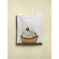 thumbnail image 3 of Pop Art Cup Cake Sweatshirt Women -Image by Shutterstock, Female Small, 3 of 4