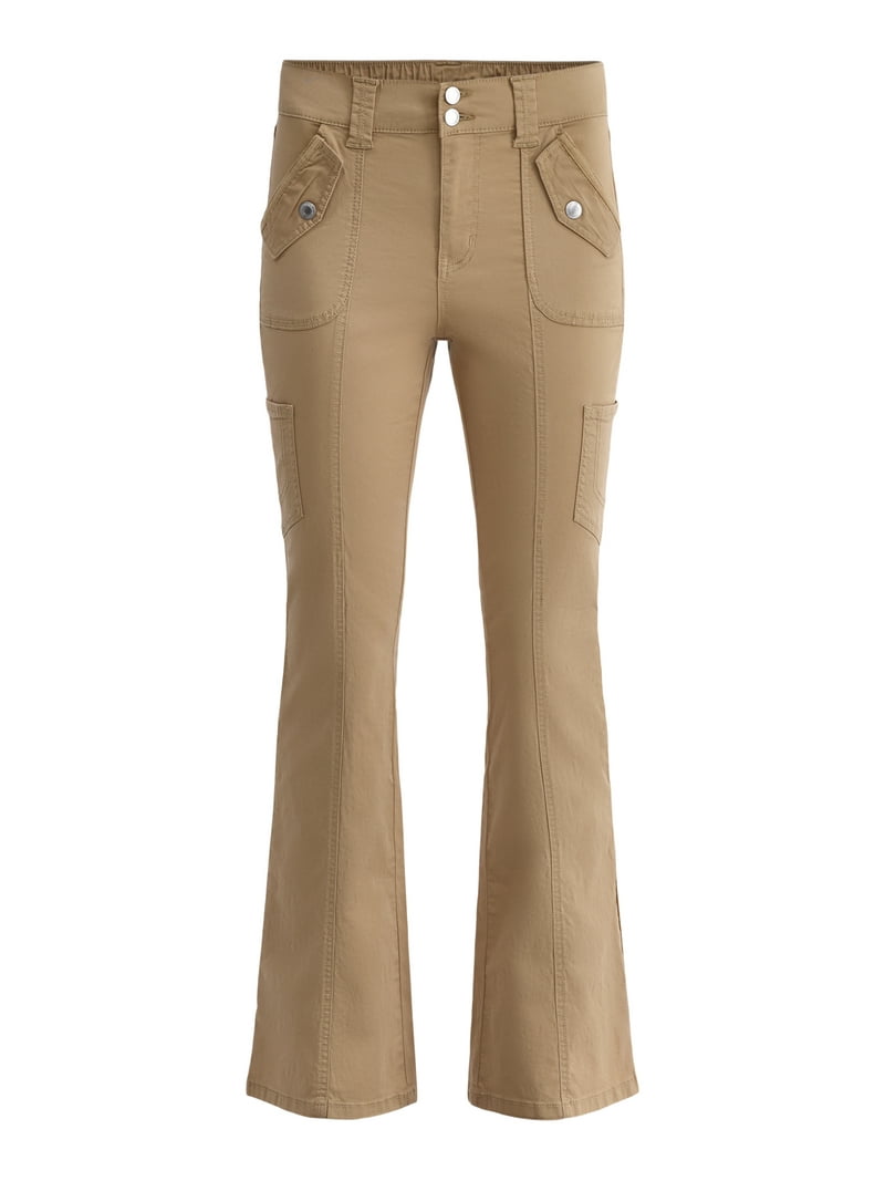 No Boundaries Utility Flare Jeans - Cargo Pockets, Flare Leg