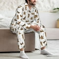 thumbnail image 7 of Sikiie German Shepherd Dog Mens Pajama Set, Soft Warm Long Sleeve Sleepwear, Cozy Button-Down Pjs for Men-, 7 of 7
