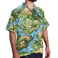 thumbnail image 2 of Atlas Men's Casual Poplin Printed Button Down Short Sleeve Summer Beach Shirts - Unisex, 2 of 6