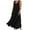 ZA-Black linen dress, variant on Linen A Line Dresses for Women Pleated Crew Neck Sleeveless Midi Dress Solid Color Casual Vacation Shift Dresses with Pockets