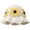 Yellow, variant on vlrwzc Foldable Knitted Bucket Hat Fashionable Flower Pattern Hat Floral Knitted Bucket Hat Fisherman Bucket Hats for Women