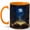 Orange, variant on Moonlit Library Book 11oz Ceramic Mug, Fantasy Reader Coffee Cup