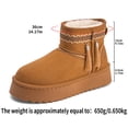thumbnail image 5 of Women Fuzzy Boots Warm Cozy Winter Boots Plush Faux Fur lined Slip On Boots for Cold Weather Casual Walking Comfortable Casual Shoes, 5 of 9