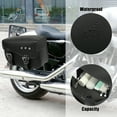thumbnail image 4 of Unique Bargains Pair Motorcycle Saddlebag Side Tool Bags Luggage Bag Adjustable Buckles Black, 4 of 8