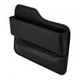 thumbnail image 2 of Organizador de cuero sintético para huecos de asientos de coche, accesorios para automóviles, almacenamiento de grietas Lado copiloto negro, 2 of 9