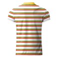 thumbnail image 4 of Men's Zipper Shirt Rainbow Stripe Short Sleeve T Shirt Top Soft Comfortable, Occasion Polyester/Spandex, Hand Wash Cold, 4 of 4