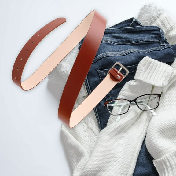 Worgeous  Square Buckle Belt Girls Ladies Belts Women's Student Silver