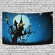 thumbnail image 1 of Tapiz de Casa Embrujada de noche de Halloween ABPHQTO decoración para colgar en la pared 100x150 cm, 1 of 4